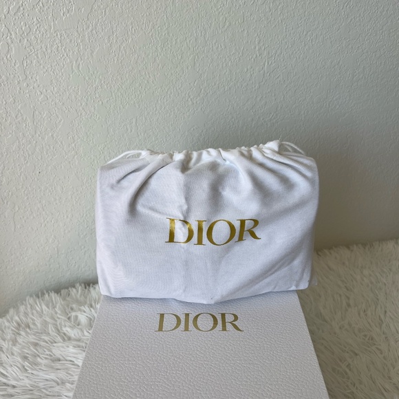 AUTHENTIC DIOR Oblique Saddle Chain Pouch Blue - Picture 6 of 10